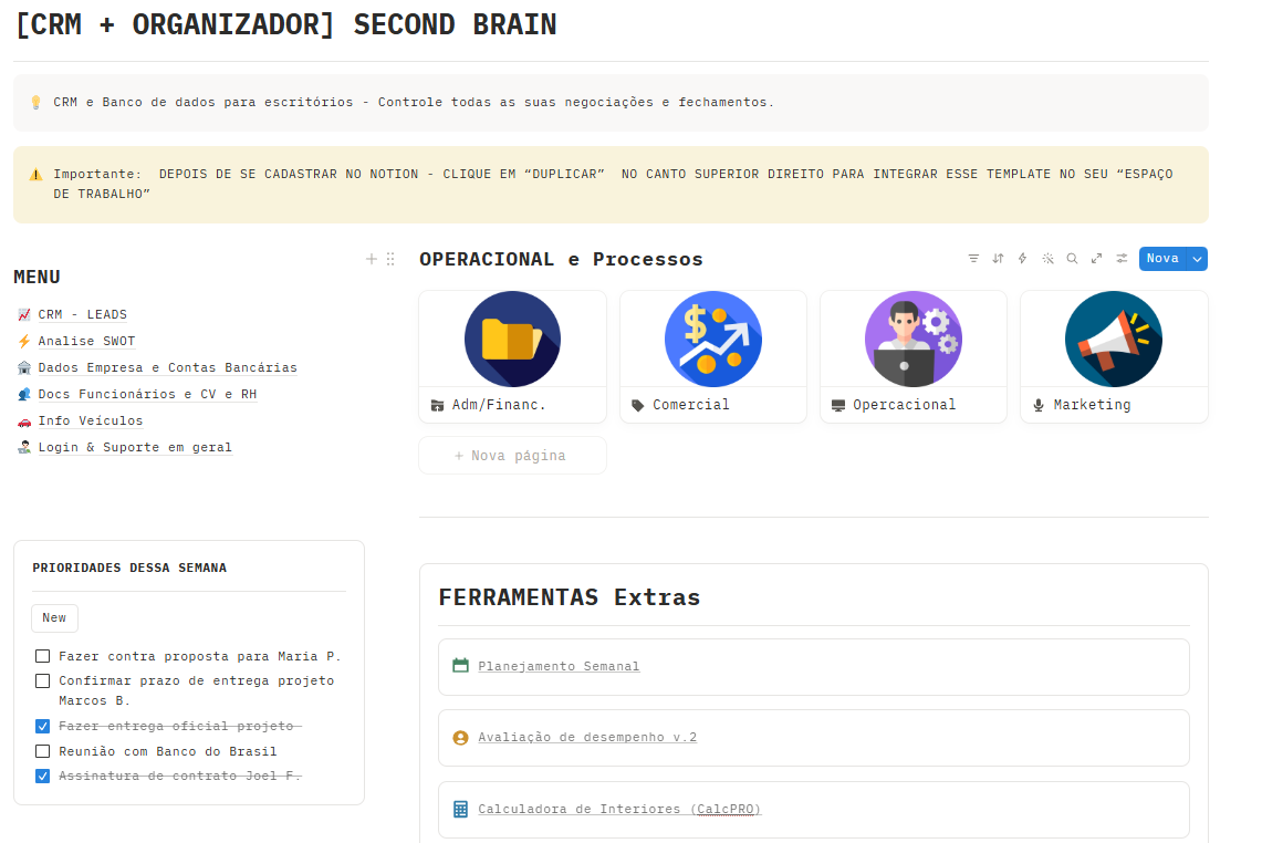 Painel diário de segunda-feira
